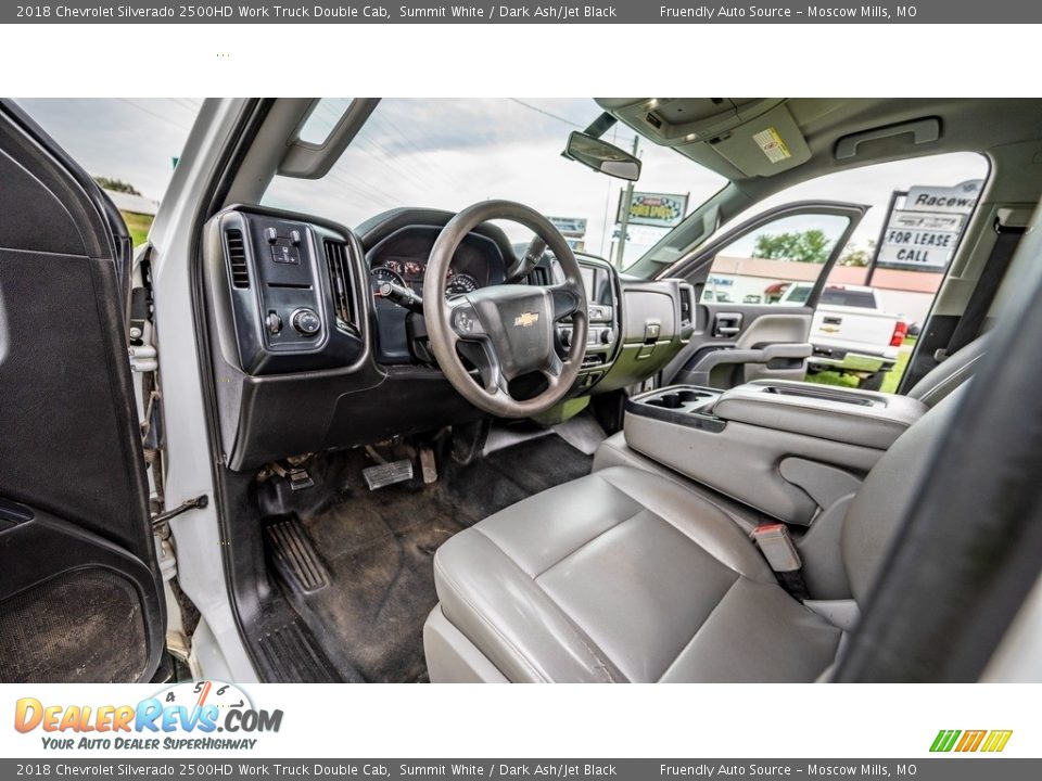 Dark Ash/Jet Black Interior - 2018 Chevrolet Silverado 2500HD Work Truck Double Cab Photo #19