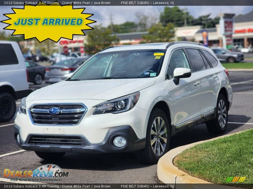 2019 Subaru Outback 3.6R Touring Crystal White Pearl / Java Brown Photo #1