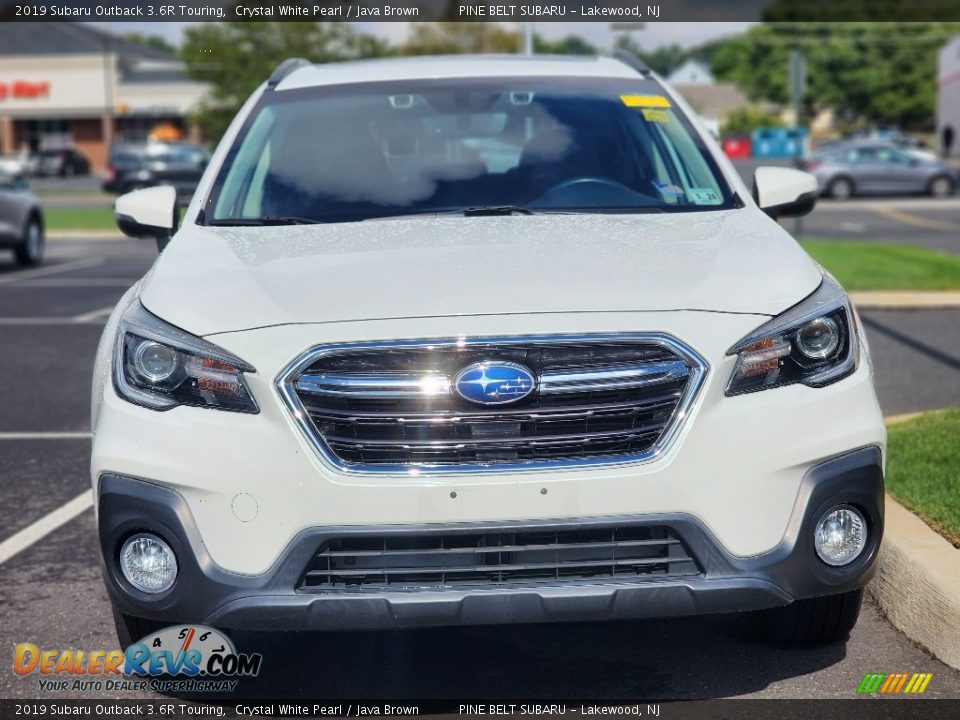 2019 Subaru Outback 3.6R Touring Crystal White Pearl / Java Brown Photo #2