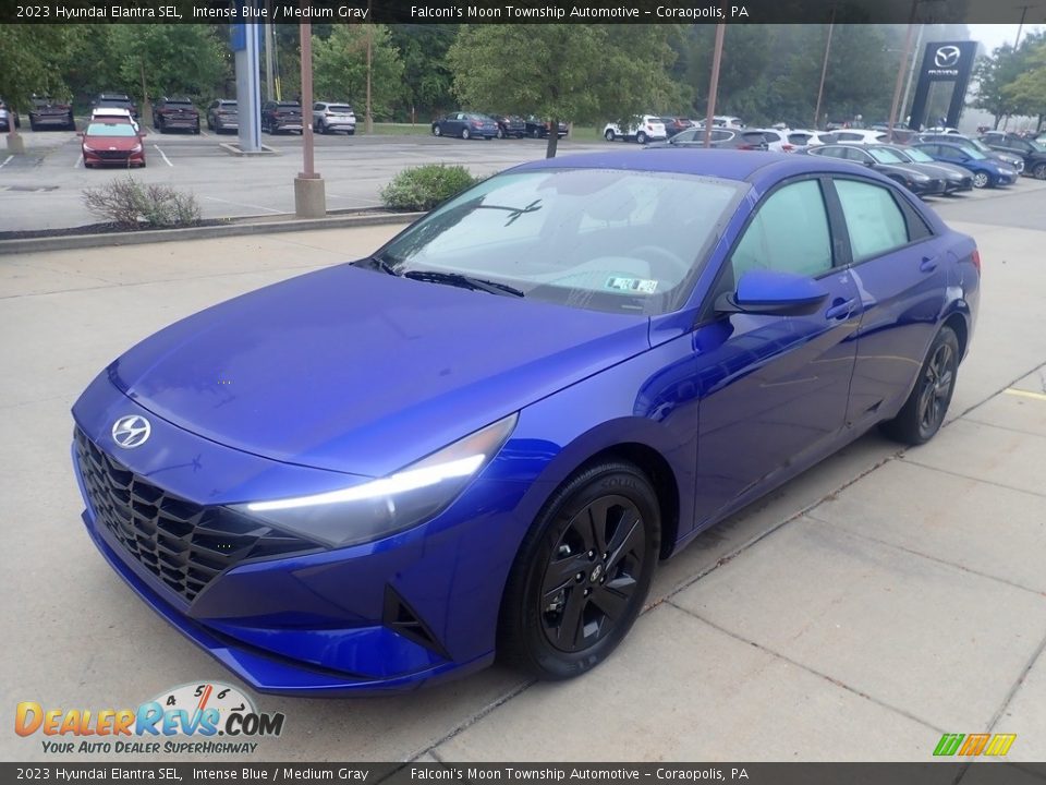 2023 Hyundai Elantra SEL Intense Blue / Medium Gray Photo #7