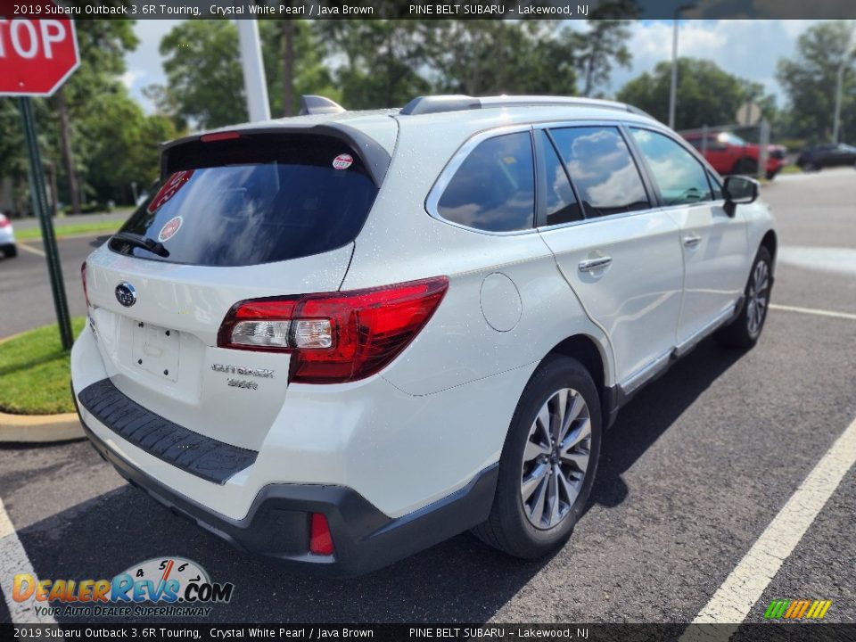 2019 Subaru Outback 3.6R Touring Crystal White Pearl / Java Brown Photo #3