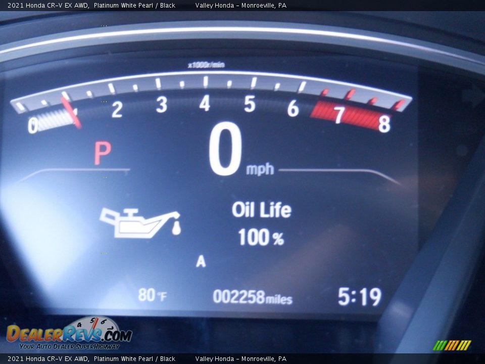 2021 Honda CR-V EX AWD Platinum White Pearl / Black Photo #34