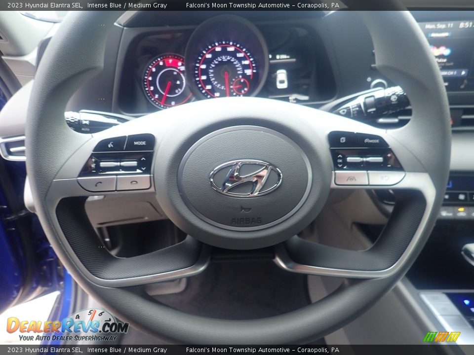 2023 Hyundai Elantra SEL Intense Blue / Medium Gray Photo #15