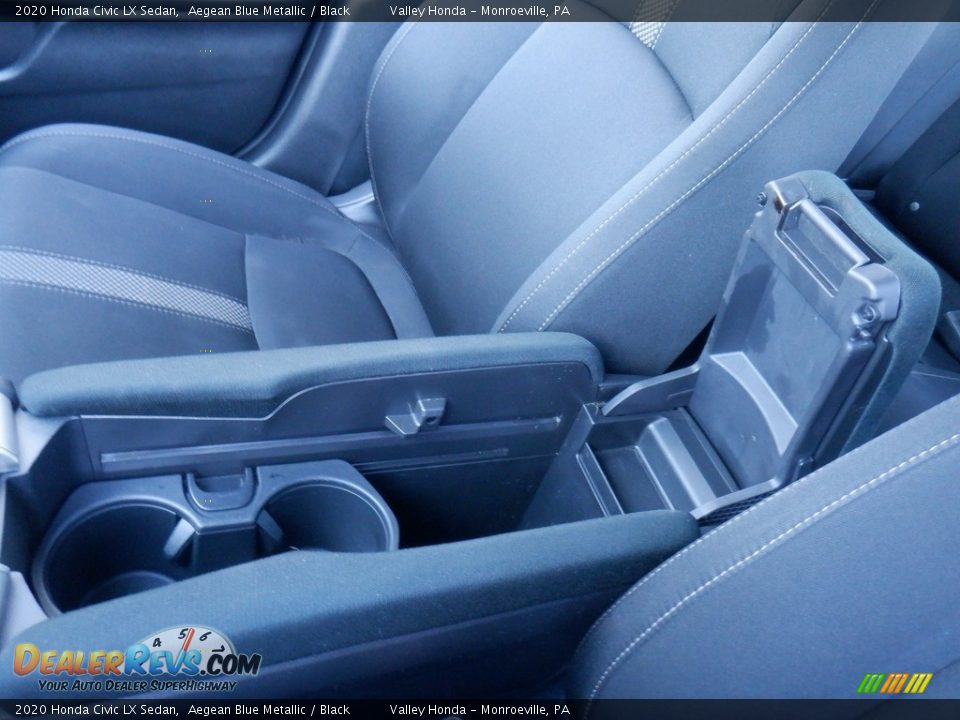 2020 Honda Civic LX Sedan Aegean Blue Metallic / Black Photo #16