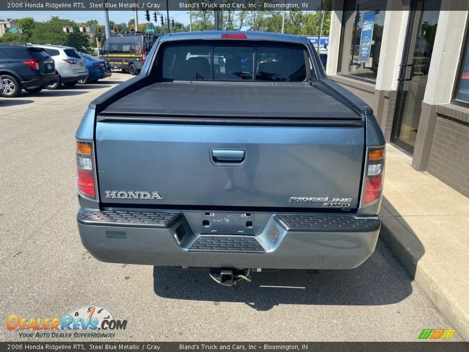 2006 Honda Ridgeline RTS Steel Blue Metallic / Gray Photo #4