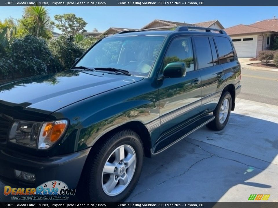 2005 Toyota Land Cruiser Imperial Jade Green Mica / Ivory Photo #1