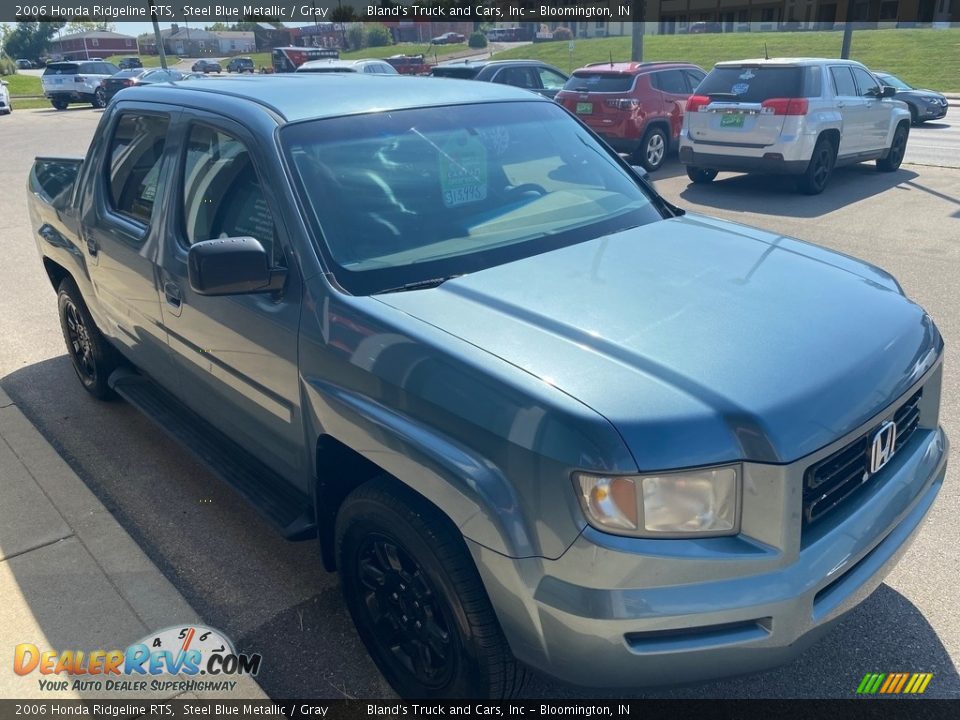 2006 Honda Ridgeline RTS Steel Blue Metallic / Gray Photo #8