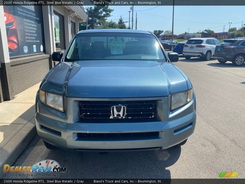 2006 Honda Ridgeline RTS Steel Blue Metallic / Gray Photo #9