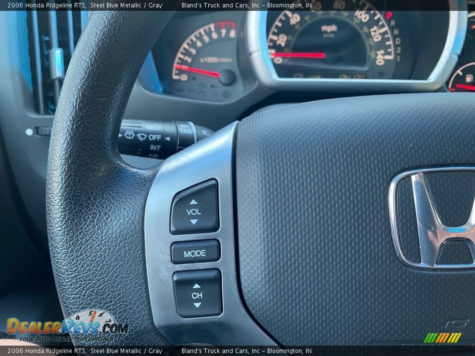 2006 Honda Ridgeline RTS Steel Blue Metallic / Gray Photo #11