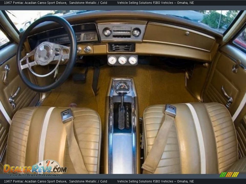 Gold Interior - 1967 Pontiac Acadian Canso Sport Deluxe Photo #9