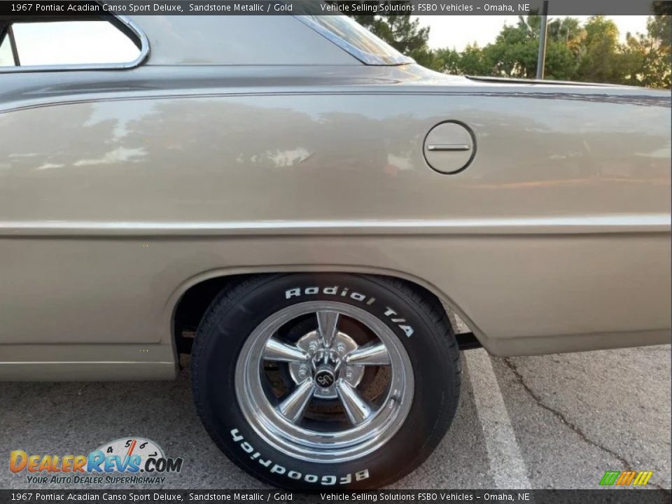 1967 Pontiac Acadian Canso Sport Deluxe Sandstone Metallic / Gold Photo #29