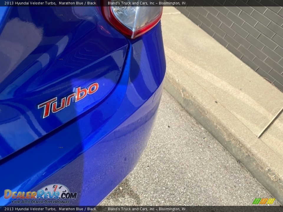 2013 Hyundai Veloster Turbo Marathon Blue / Black Photo #9