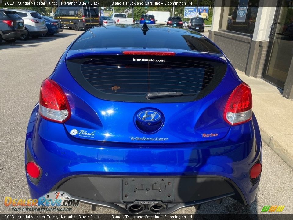 2013 Hyundai Veloster Turbo Marathon Blue / Black Photo #10