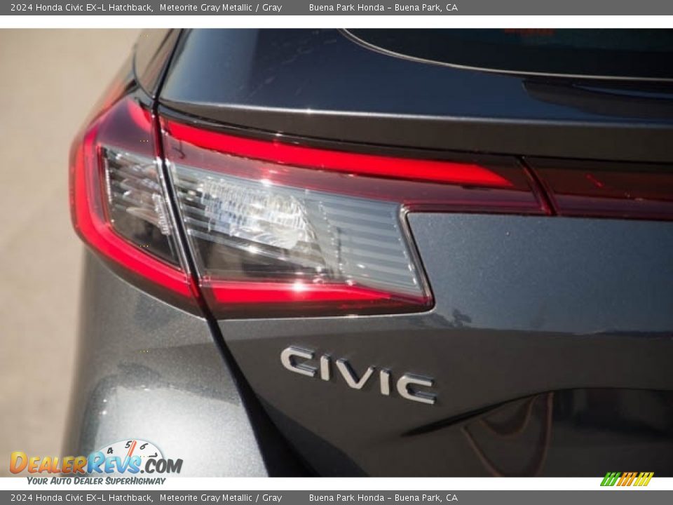 2024 Honda Civic EX-L Hatchback Meteorite Gray Metallic / Gray Photo #6
