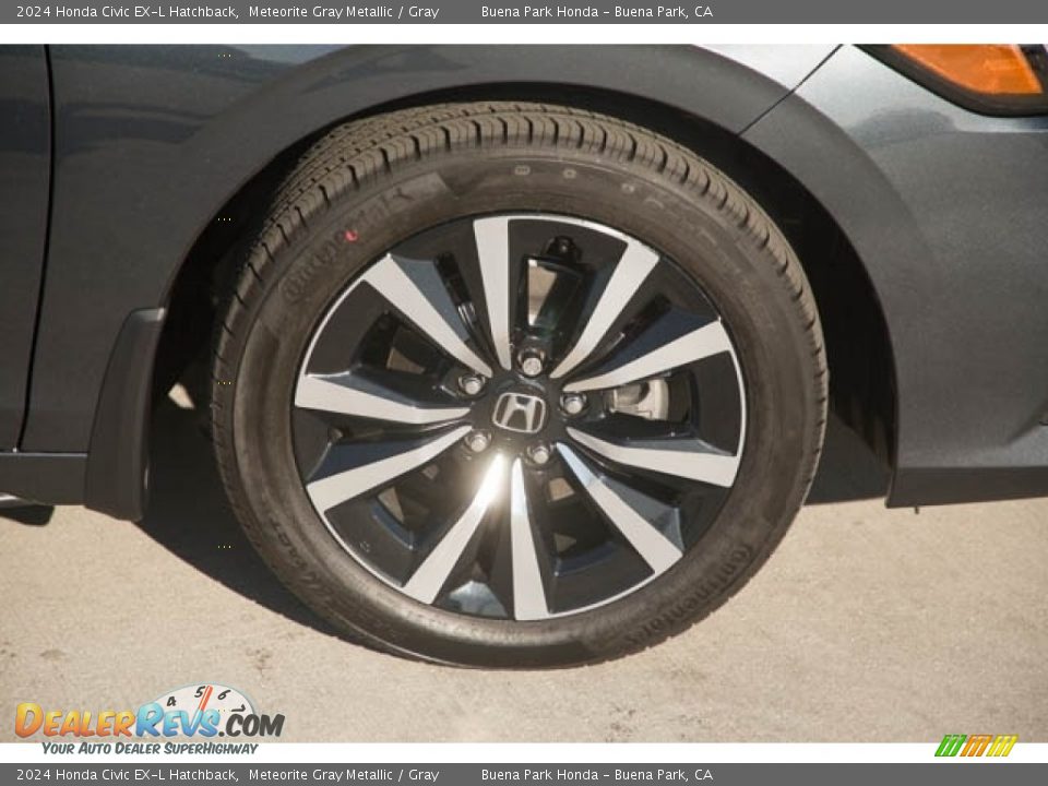2024 Honda Civic EX-L Hatchback Meteorite Gray Metallic / Gray Photo #11