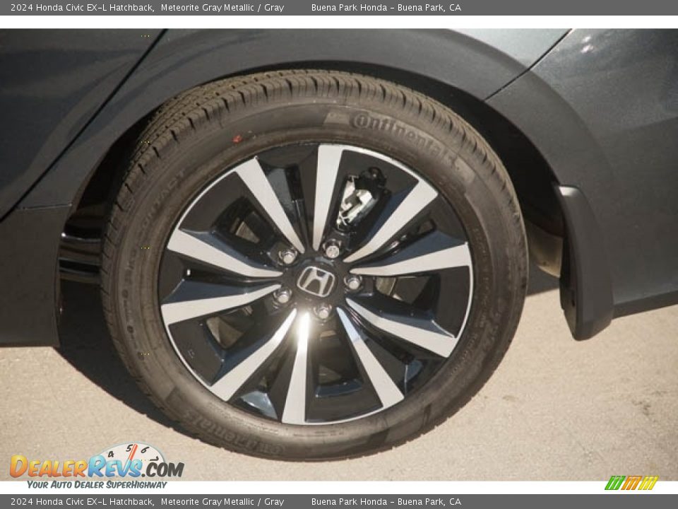 2024 Honda Civic EX-L Hatchback Meteorite Gray Metallic / Gray Photo #12