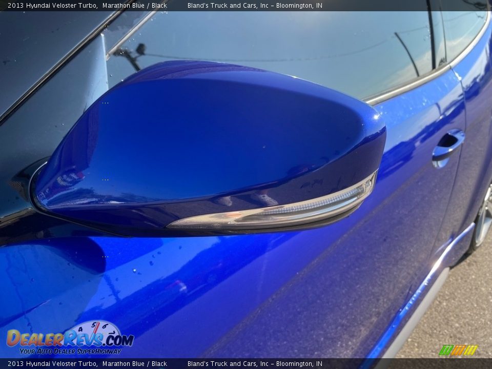 2013 Hyundai Veloster Turbo Marathon Blue / Black Photo #35