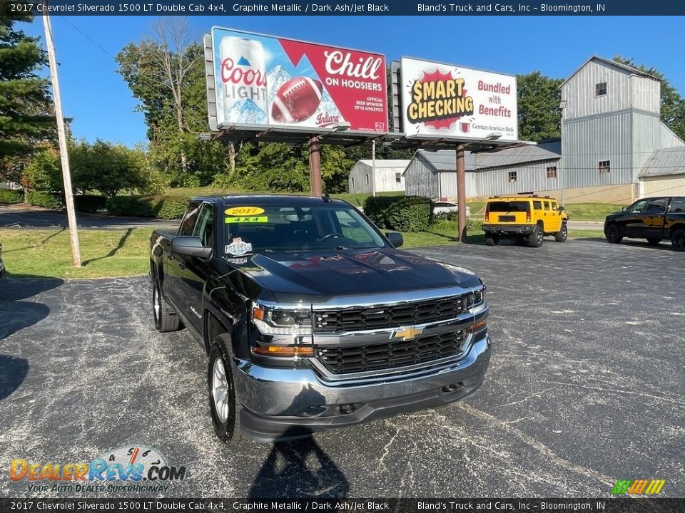 2017 Chevrolet Silverado 1500 LT Double Cab 4x4 Graphite Metallic / Dark Ash/Jet Black Photo #7