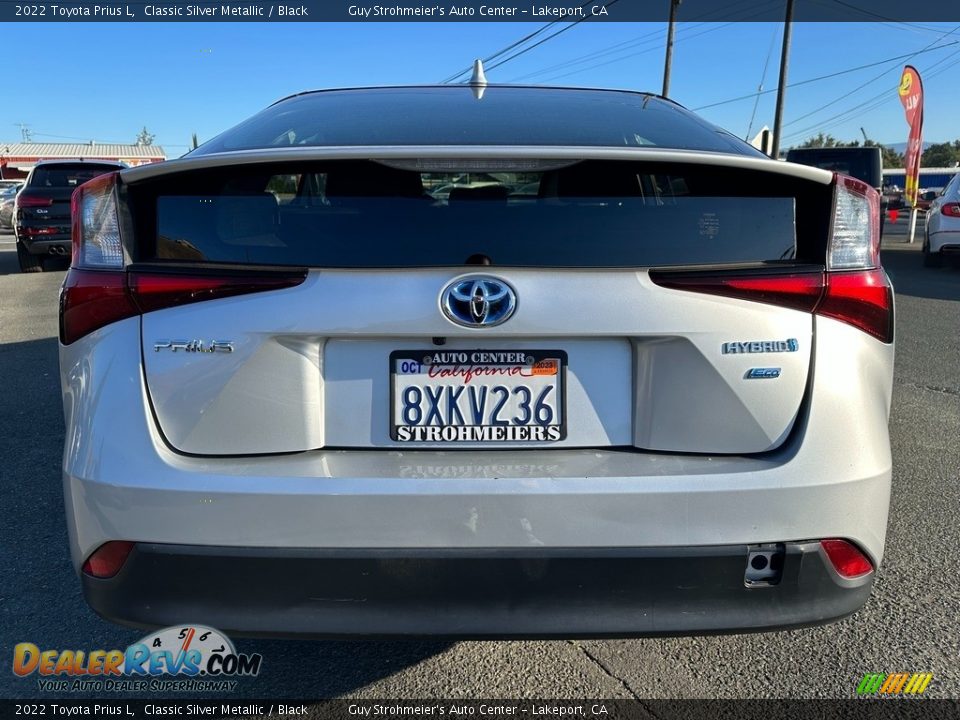 2022 Toyota Prius L Classic Silver Metallic / Black Photo #5