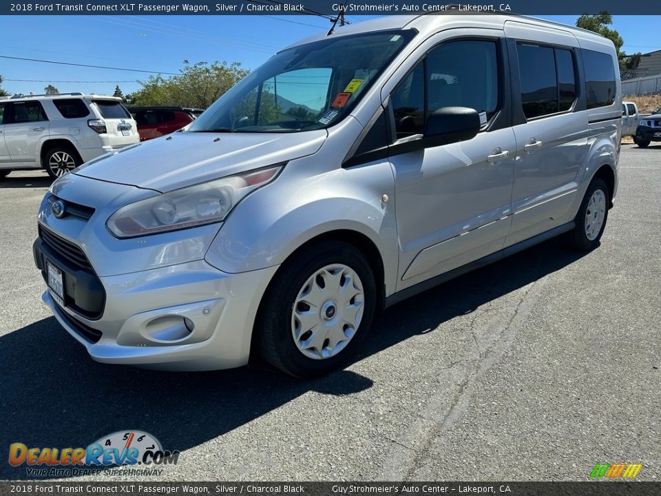 2018 Ford Transit Connect XLT Passenger Wagon Silver / Charcoal Black Photo #3