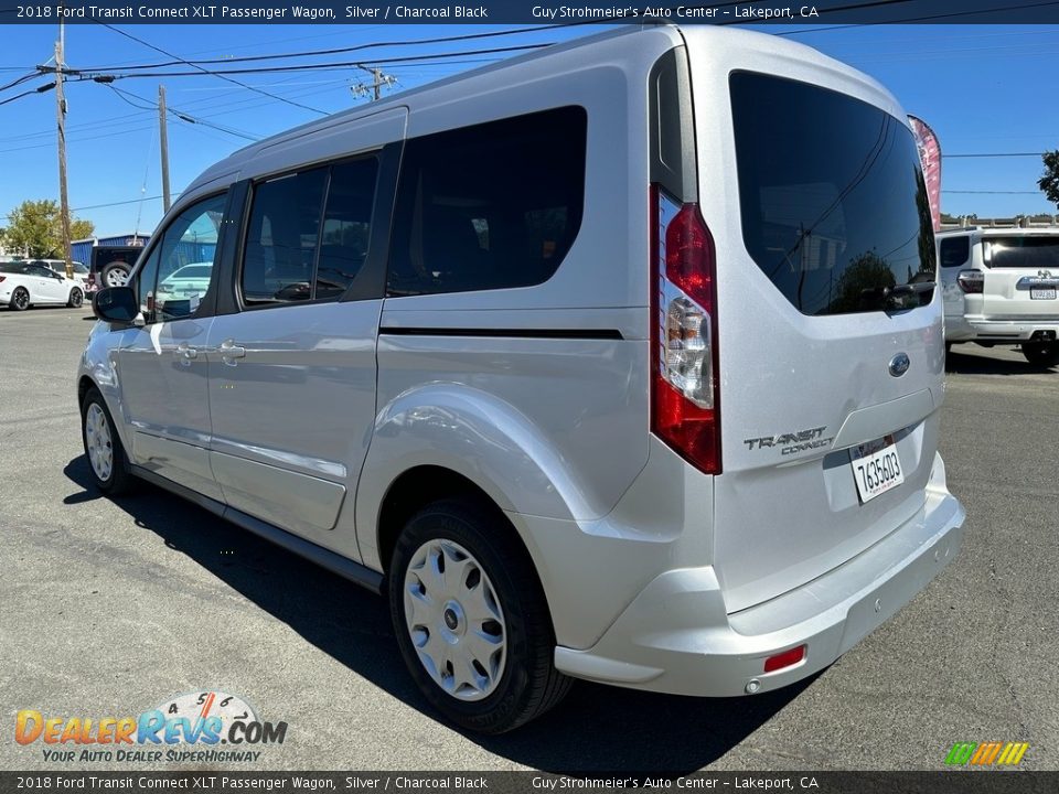 2018 Ford Transit Connect XLT Passenger Wagon Silver / Charcoal Black Photo #4