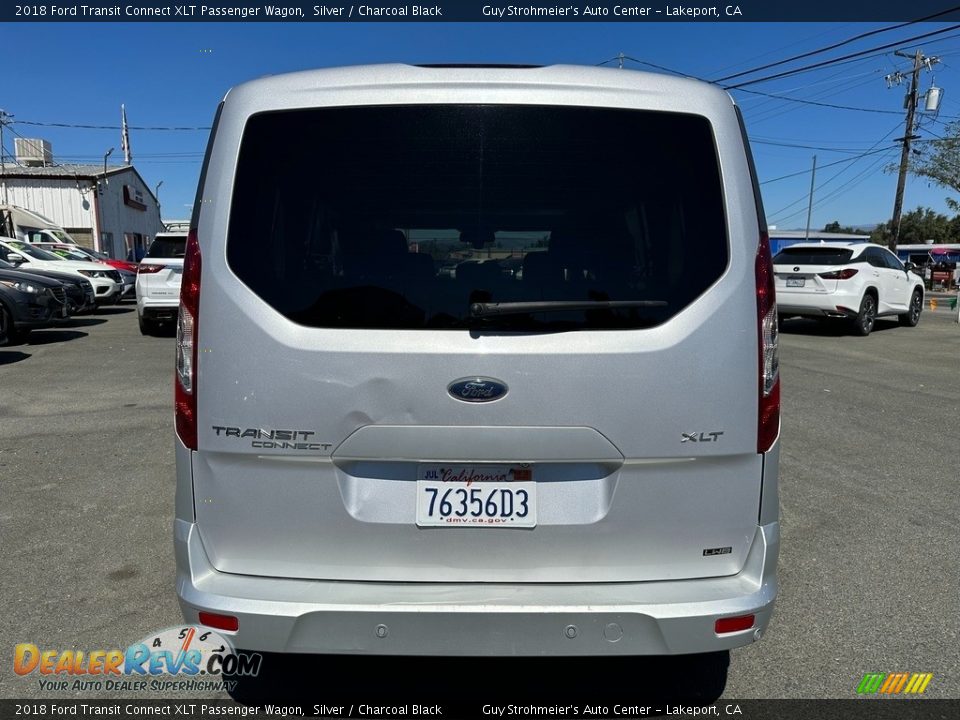 2018 Ford Transit Connect XLT Passenger Wagon Silver / Charcoal Black Photo #5