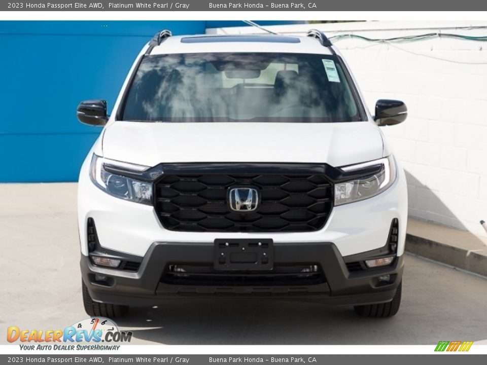 2023 Honda Passport Elite AWD Platinum White Pearl / Gray Photo #3