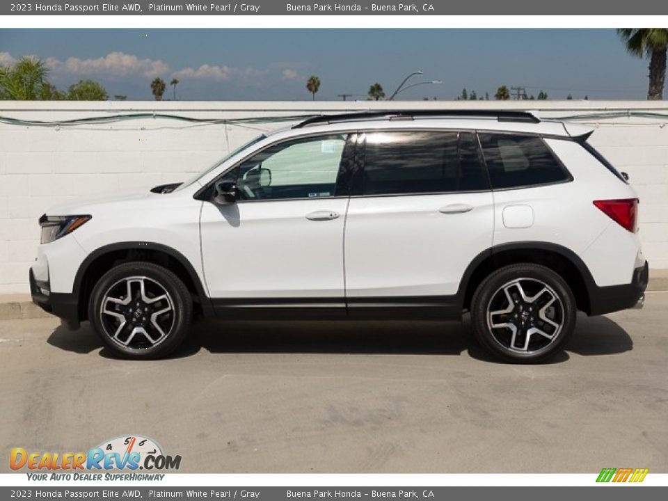 Platinum White Pearl 2023 Honda Passport Elite AWD Photo #4