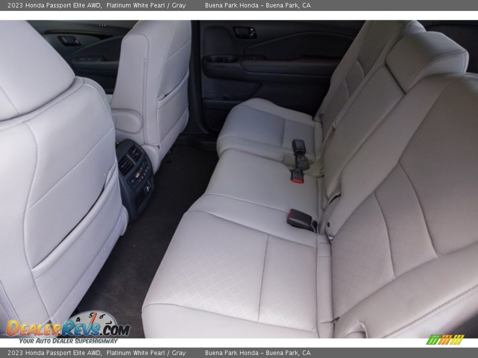 Rear Seat of 2023 Honda Passport Elite AWD Photo #16