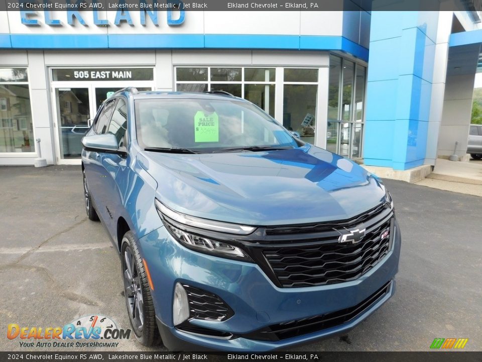 2024 Chevrolet Equinox RS AWD Lakeshore Blue Metallic / Jet Black Photo #5