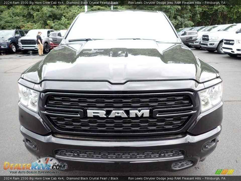2024 Ram 1500 Big Horn Crew Cab 4x4 Diamond Black Crystal Pearl / Black Photo #10