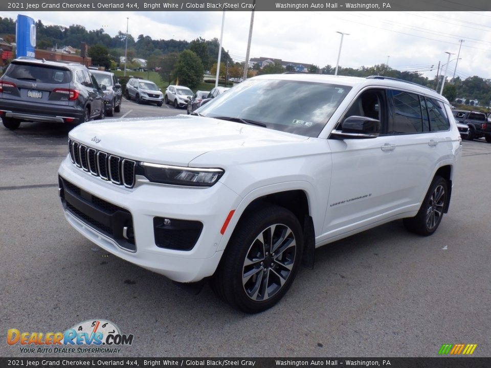 Bright White 2021 Jeep Grand Cherokee L Overland 4x4 Photo #15