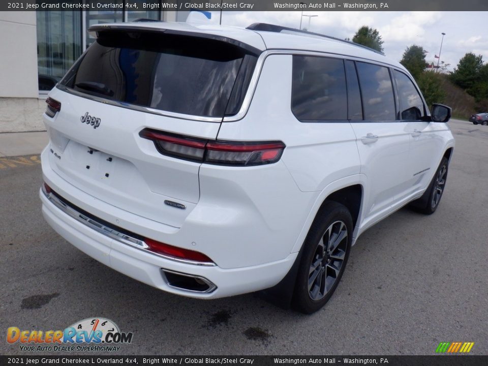 2021 Jeep Grand Cherokee L Overland 4x4 Bright White / Global Black/Steel Gray Photo #19