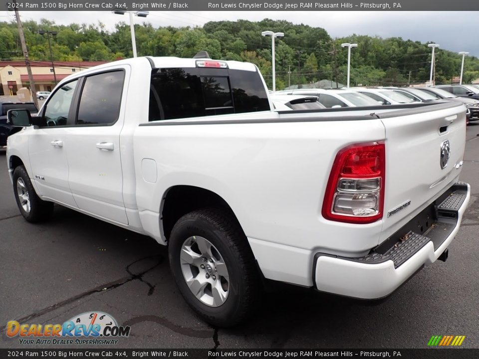 2024 Ram 1500 Big Horn Crew Cab 4x4 Bright White / Black Photo #3