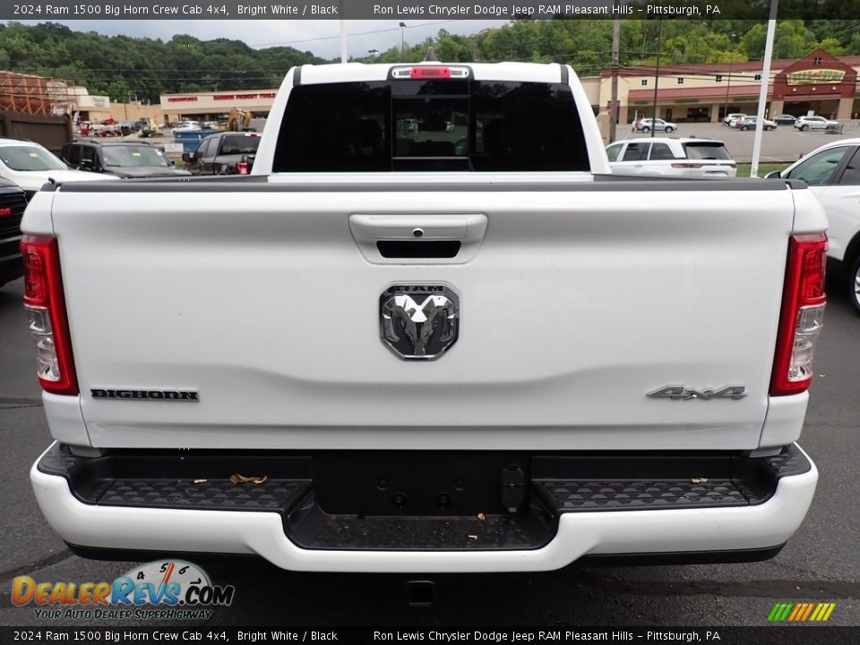 2024 Ram 1500 Big Horn Crew Cab 4x4 Bright White / Black Photo #4