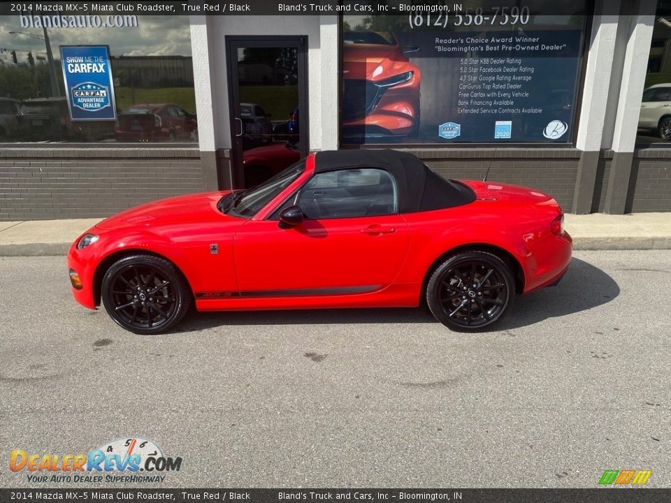 2014 Mazda MX-5 Miata Club Roadster True Red / Black Photo #1