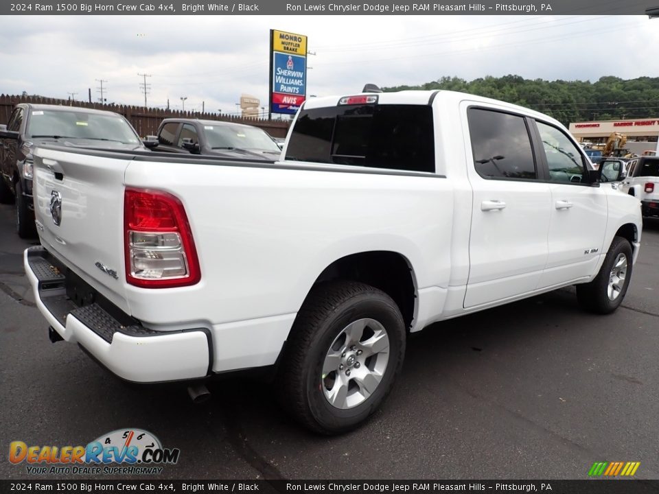 2024 Ram 1500 Big Horn Crew Cab 4x4 Bright White / Black Photo #7