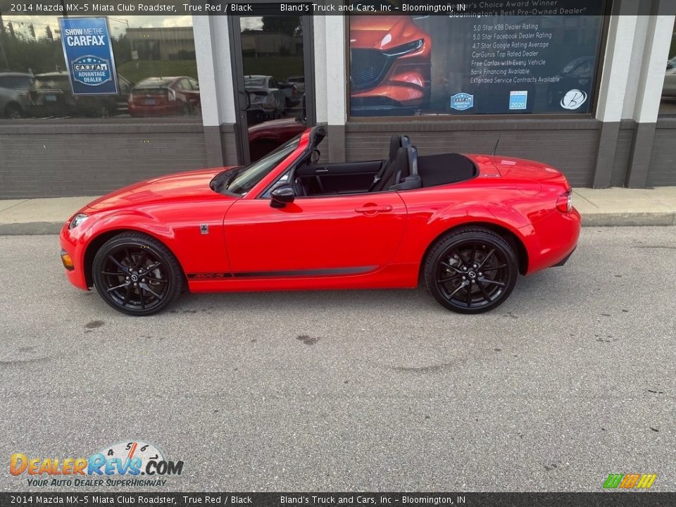 2014 Mazda MX-5 Miata Club Roadster True Red / Black Photo #2