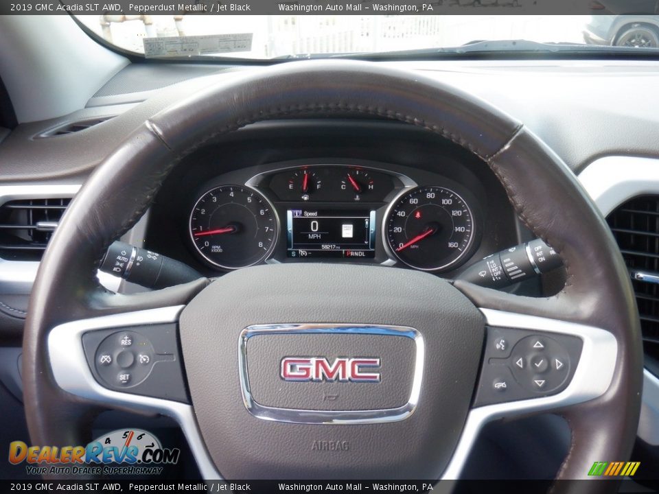 2019 GMC Acadia SLT AWD Pepperdust Metallic / Jet Black Photo #32