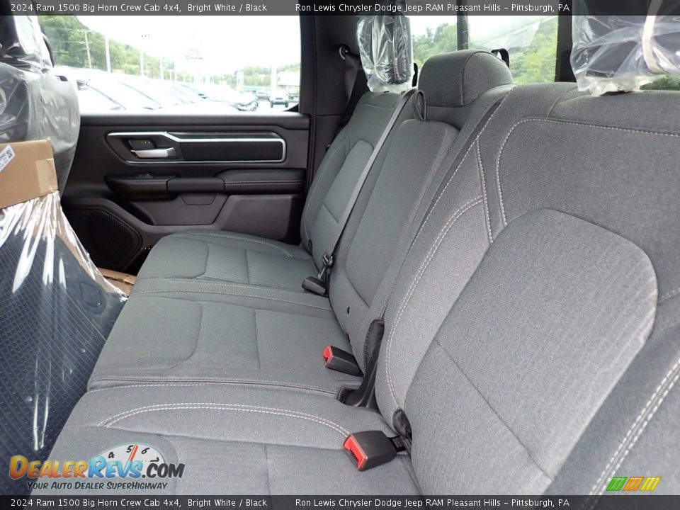 Rear Seat of 2024 Ram 1500 Big Horn Crew Cab 4x4 Photo #13