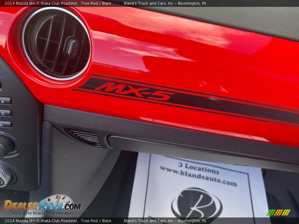 2014 Mazda MX-5 Miata Club Roadster True Red / Black Photo #11