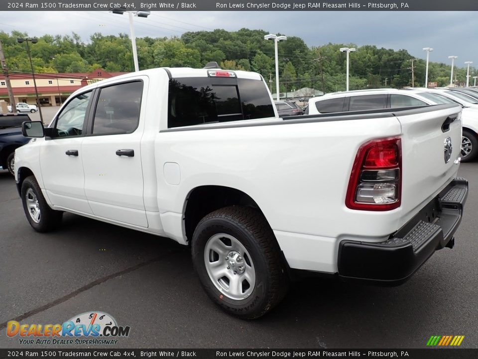 2024 Ram 1500 Tradesman Crew Cab 4x4 Bright White / Black Photo #3