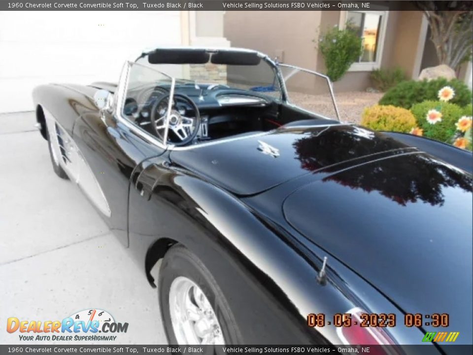 1960 Chevrolet Corvette Convertible Soft Top Tuxedo Black / Black Photo #2