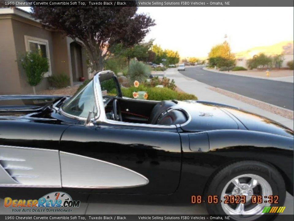 1960 Chevrolet Corvette Convertible Soft Top Tuxedo Black / Black Photo #3