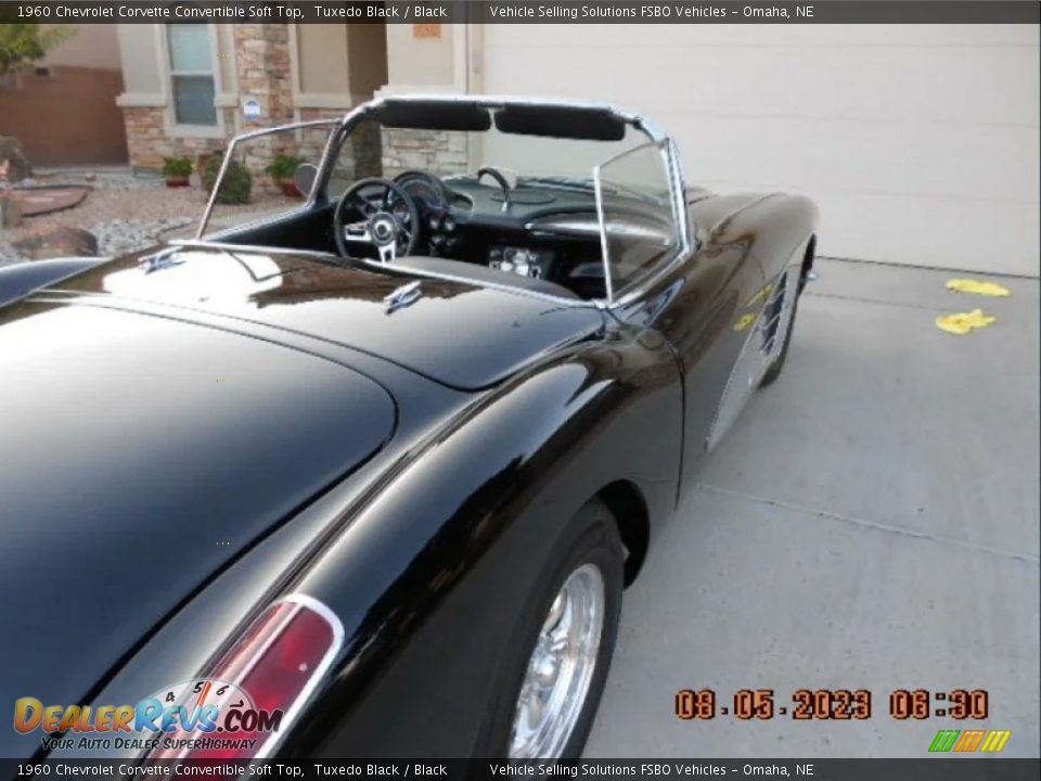 1960 Chevrolet Corvette Convertible Soft Top Tuxedo Black / Black Photo #4