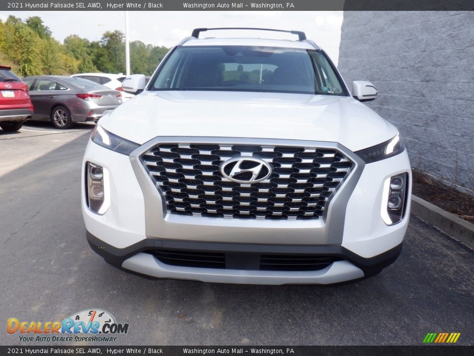 2021 Hyundai Palisade SEL AWD Hyper White / Black Photo #3