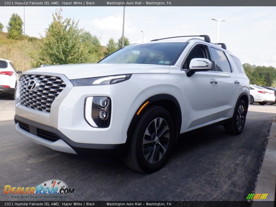 2021 Hyundai Palisade SEL AWD Hyper White / Black Photo #4