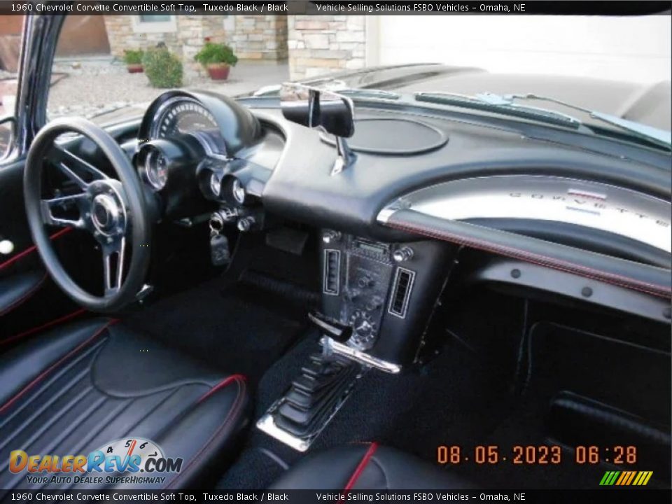 Black Interior - 1960 Chevrolet Corvette Convertible Soft Top Photo #6