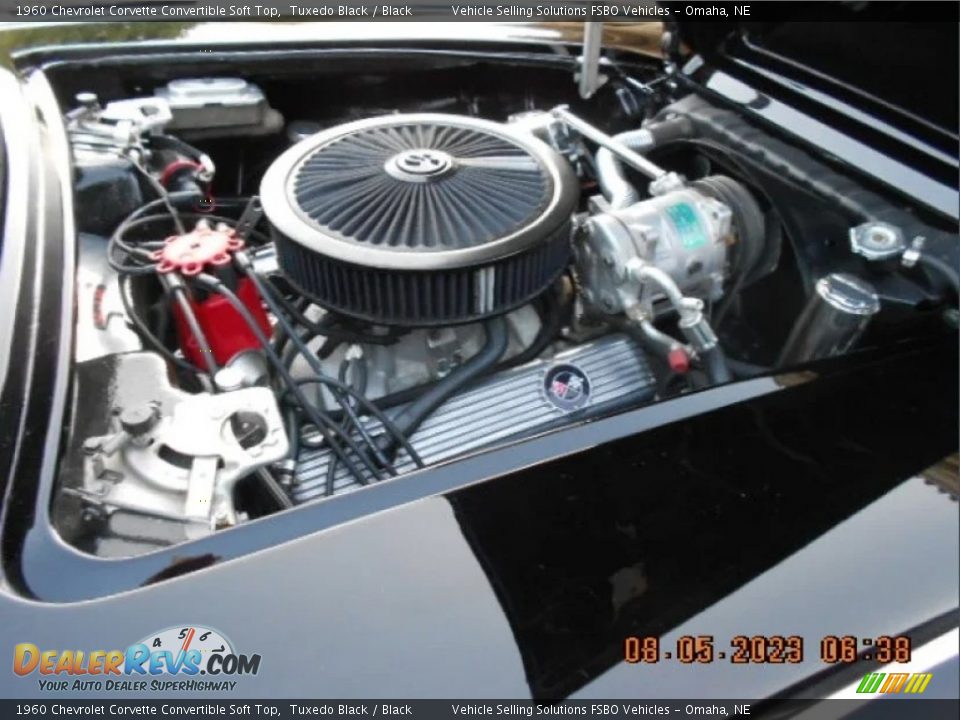 1960 Chevrolet Corvette Convertible Soft Top 283 cid OHV 16-Valve V8 Engine Photo #10