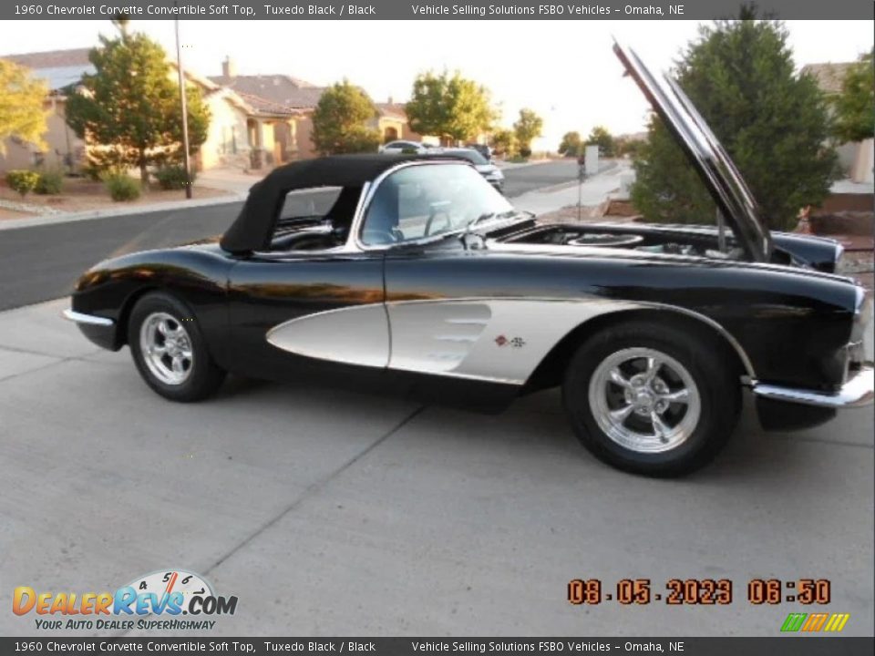 1960 Chevrolet Corvette Convertible Soft Top Tuxedo Black / Black Photo #12